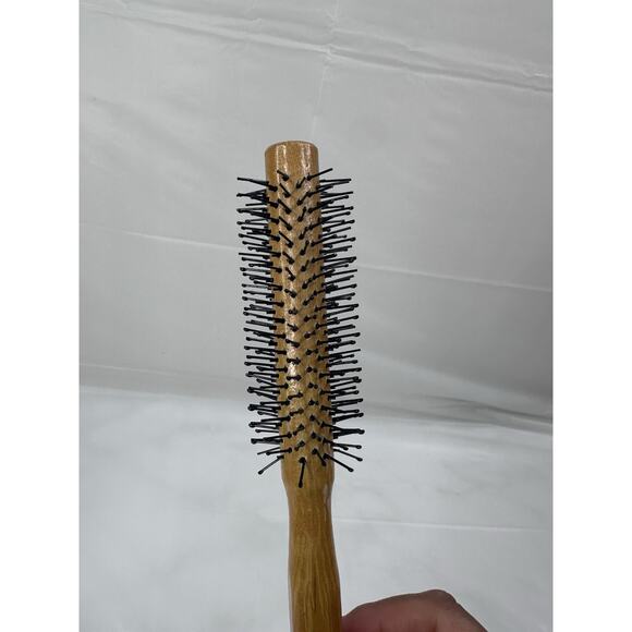 Vintage Breck Hairbrush Rounded Wood Amber Lot Of 2 - Picture 4 of 4